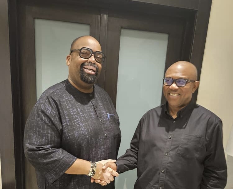 Edo election: Peter Obi meets Labour Celebration candidate, Olumide Akpata [PHOTOS]