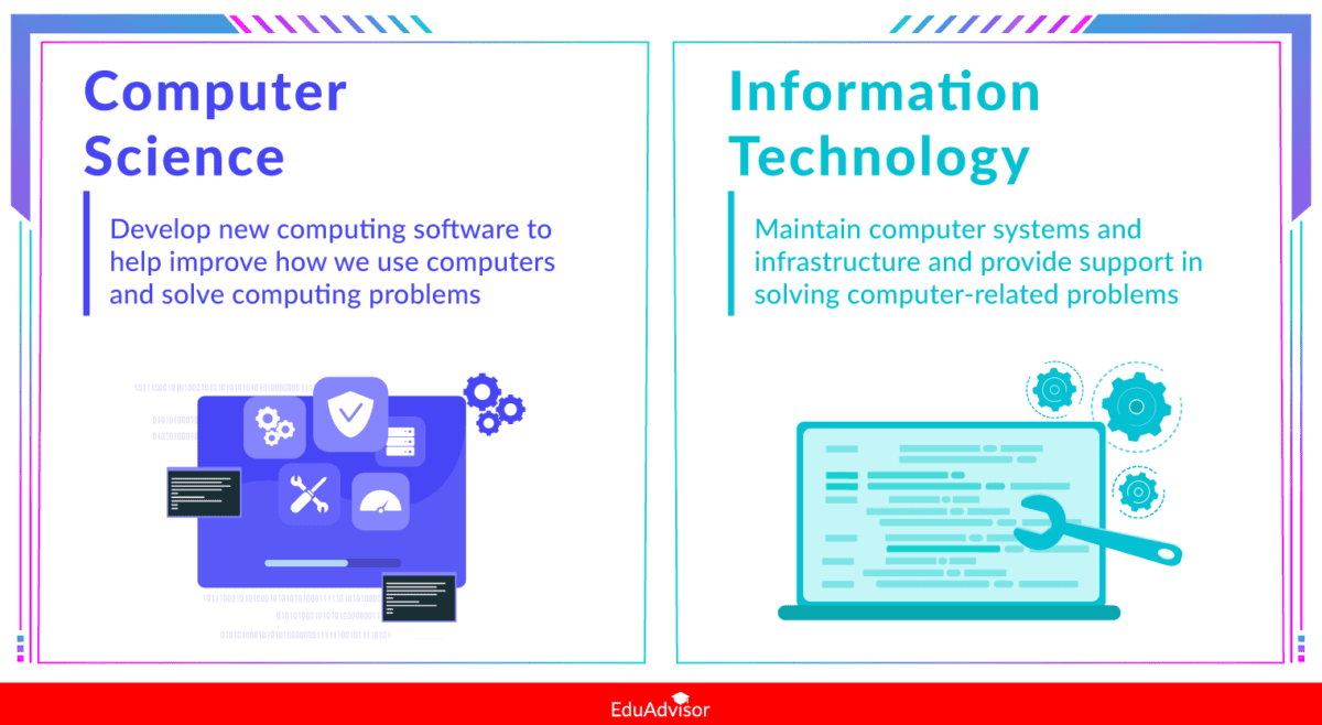computer science vs information technology computer science vs data science