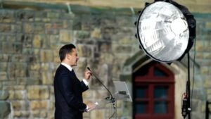 In movies and podcasts, Poilievre and Trudeau are concerned to point out themselves —at size