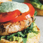 Barbecued Chicken Burgers with Basil Aioli