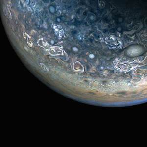 NASA’s Juno Mission Captures the Colorful and Chaotic Clouds of Jupiter