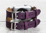 leather apple watch bands double cuff db style