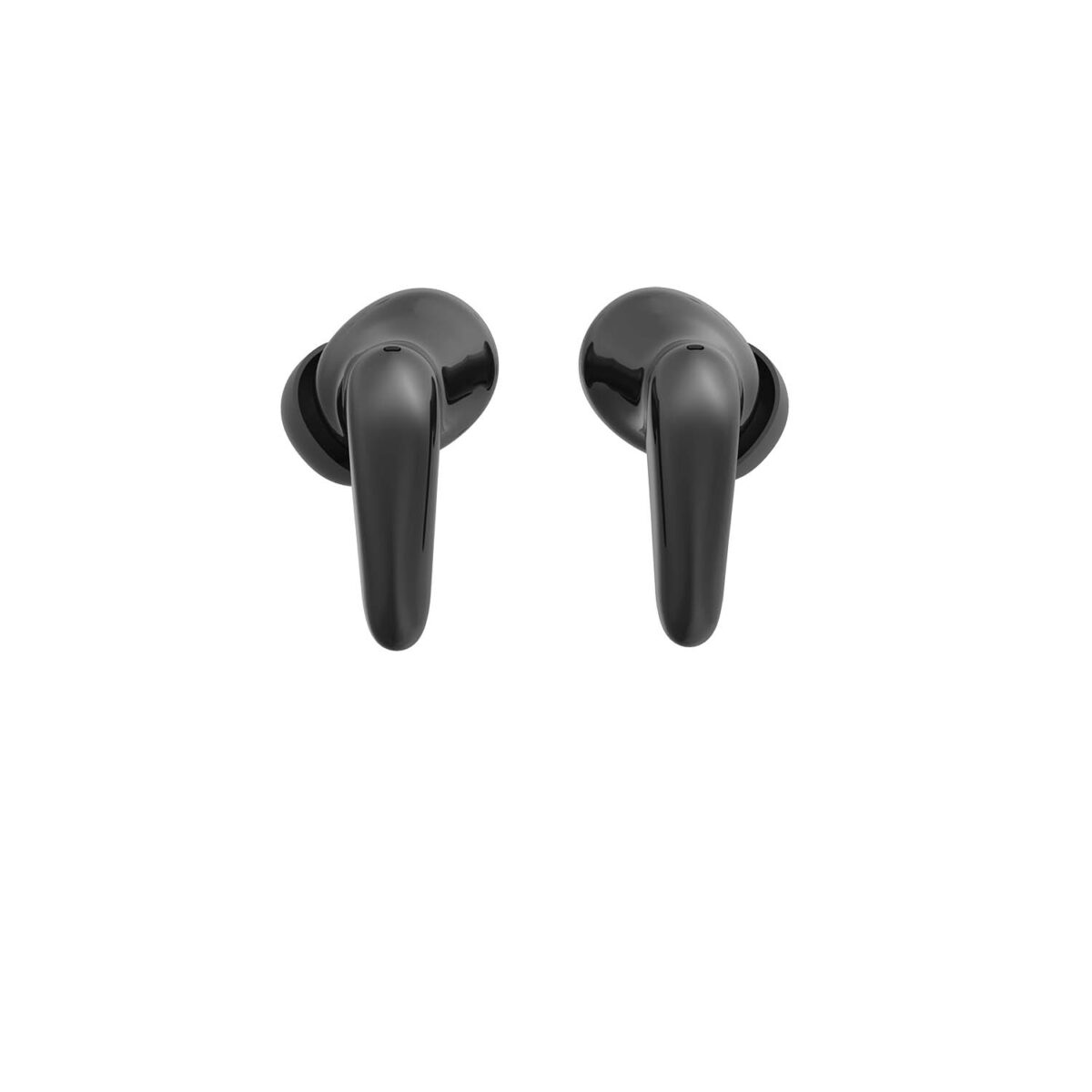 air focus anc matte black active noise cancelling earbuds (in ear wireless headphones)