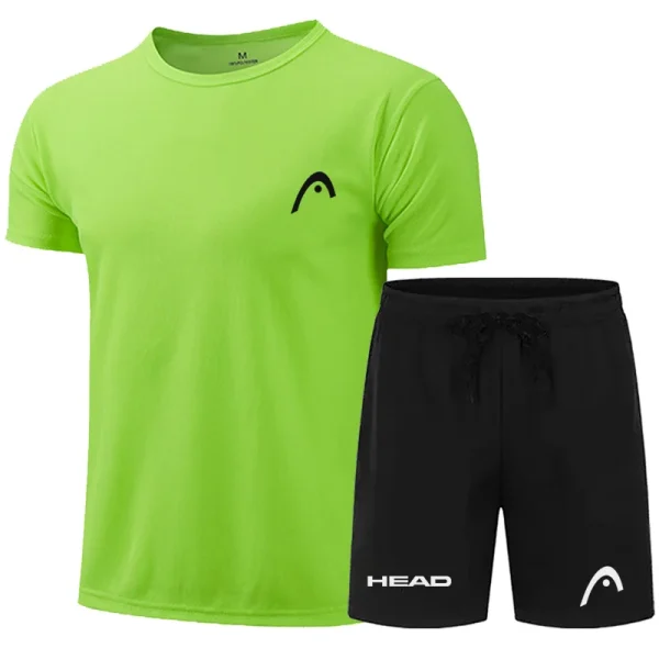 Kf S1d6c90f71c5c44f1b3c4175e123ab1cfz 2024 Summer New Summer Men S Sport Shorts Set Male Breathable Tennis Shorts Suit Quick Drying