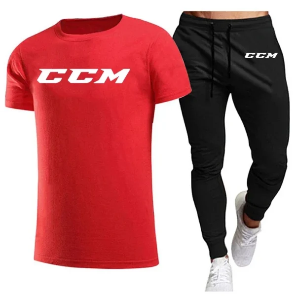 Kf S54eb34890b6c4611b9e0a86ebb4a88e3a Ccm New Men S Tracksuits Summer Men S Sets Fitness Wear Short Sleeved T Shirts Trousers