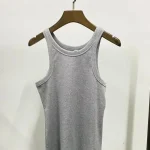 Kf S6920c449199a46e58c16bd67bb78f2bby 2024 Four Seasons Eleven Color Human Simple Solid Color Nordic Niche Tt Tank Top