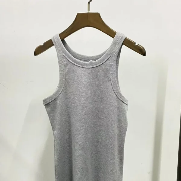 Kf S6920c449199a46e58c16bd67bb78f2bby 2024 Four Seasons Eleven Color Human Simple Solid Color Nordic Niche Tt Tank Top