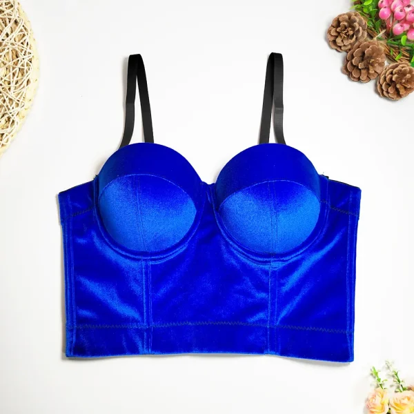 Kf S6ce3fb4c1442487ca107c653848acfadd Sxthaenoo Winter Multicolour Clothes Top Slim Woman Cropped Sexy Nightclub Party Corset Solid Push Up Bustier