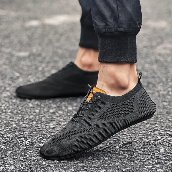 Kf S70186af249bd4f428ad4fd9e562b88a0a Men Casual Sport Shoes Breathable Lightweight Sneakers Outdoor Mesh Black Loafers Shoes Athletic Jogging Tenis Walking