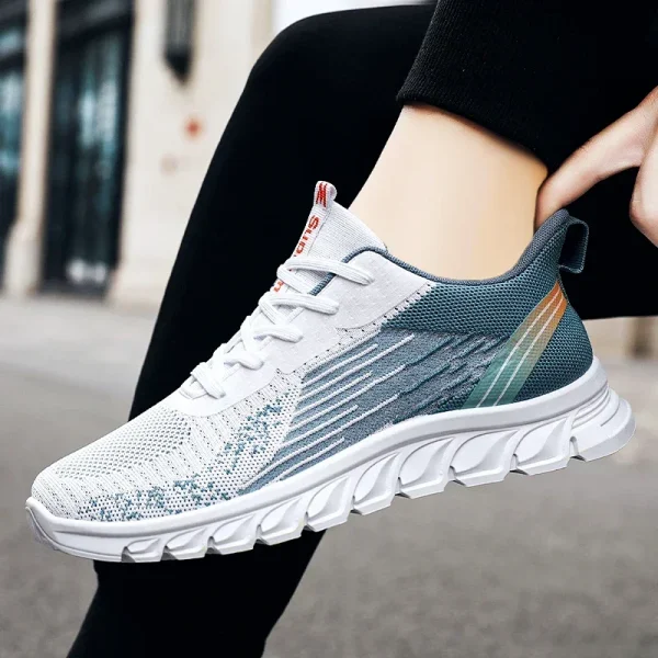 Kf S8335a0fa28a14872a73edcdc616897c3s Summer New Fashion Casual Man Shoe Mesh Sneakers Thick Soled Breathable Non Slip Running Shoes Men