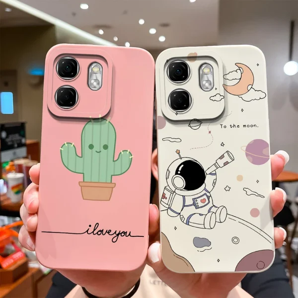 Kf S8c26feefc3bd419a80bff82b9030bfebj For Infinix Smart 9 Phone Case Cute Cat Astronaut Antifouling Shockproof Anti Drop Soft Cover For