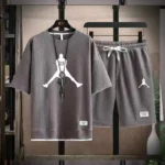 Kf S9406bc729960443b9e3ba6d5f05eccc19 Summer New Brand Printed Men S Waffle Casual T Shirt And Shorts Set Basketball Sports Fitness
