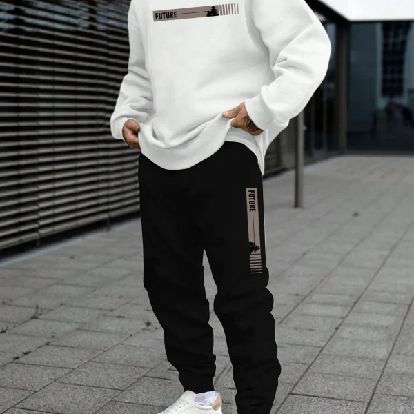 Kf Sc339c057669d4b16b051d732e89d3c86j Men S Autumn And Winter Set With Future Print Casual Long Sleeve Pants Two Pieces Suit