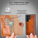 samsung galaxy s22 series leather detachable wallet case mw