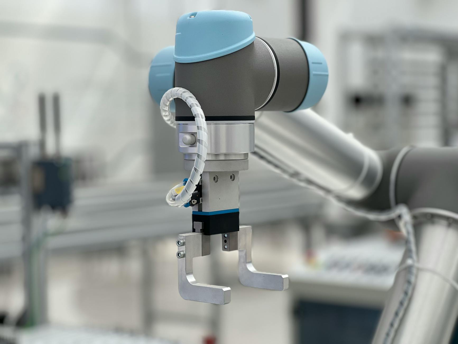 close up of modern robotic mechanism