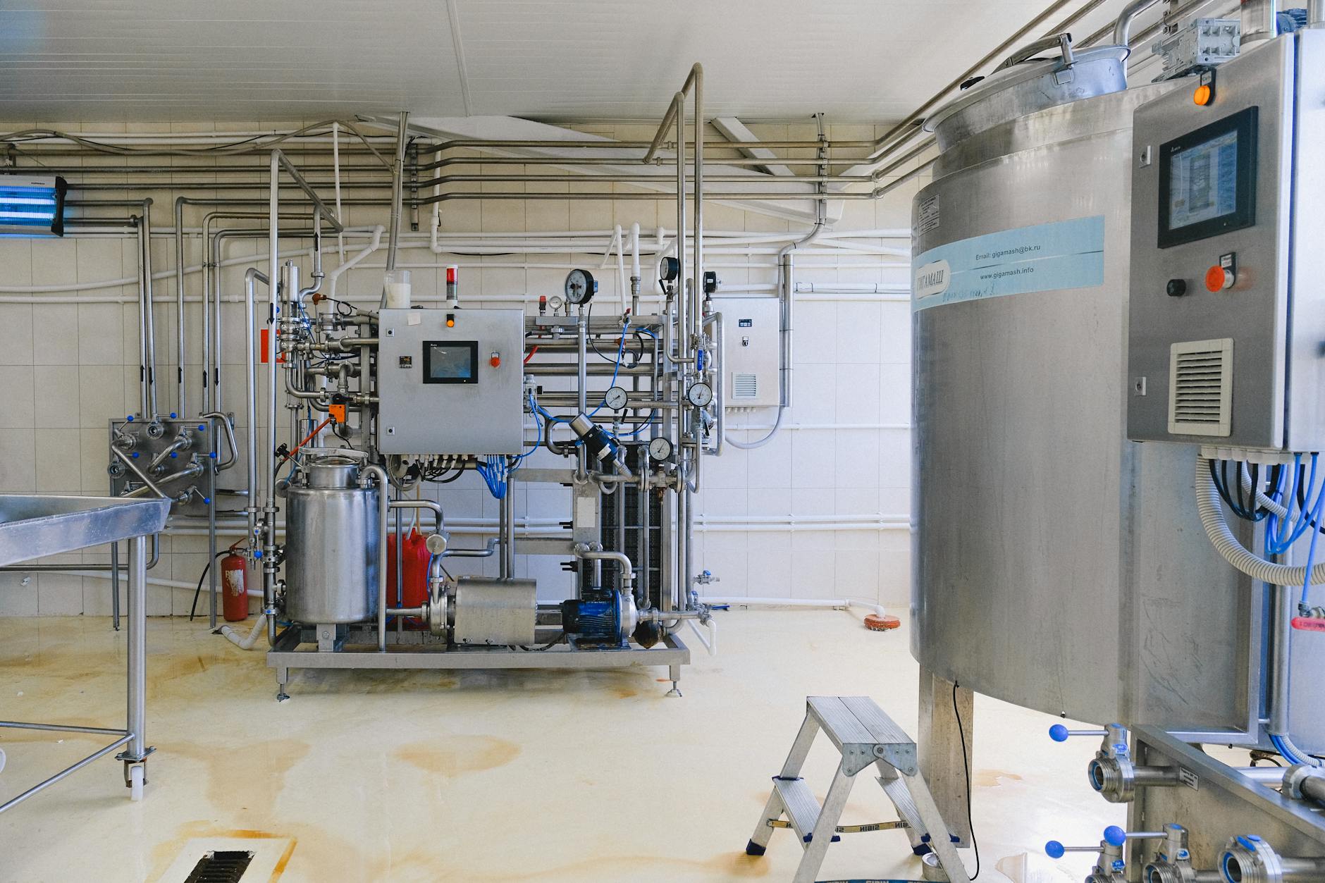 an industrial machine in a factory