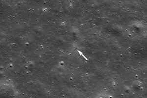 NASA spacecraft around the moon photographs the crash site of a Japanese company’s lunar lander