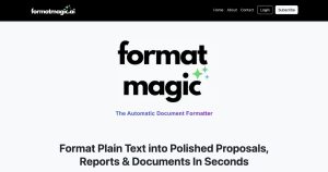Format Magic: AI-Powered Document Formatting