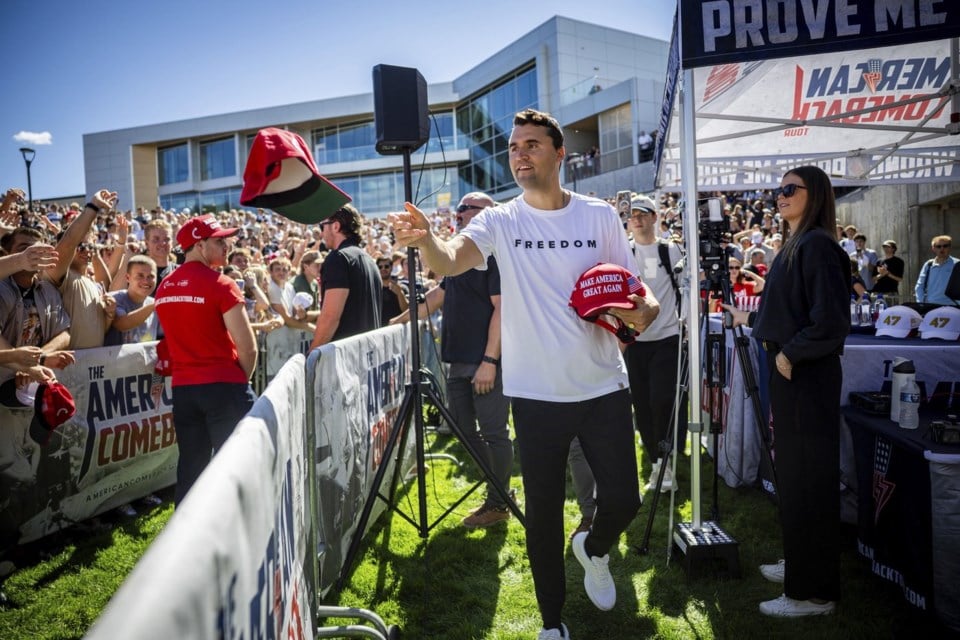 Conservative activist Charlie Kirk fatally shot at Utah college event; shooter in custody, FBI says