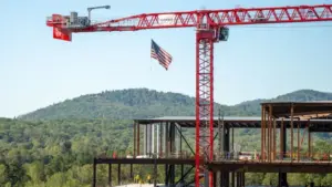 Skanska tops out $350M UVA higher ed biotech facility