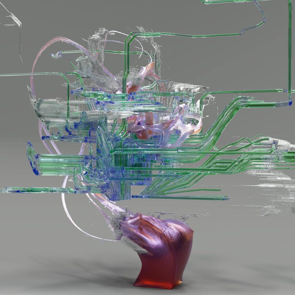 an artist s illustration of artificial intelligence ai this image explores how humans can creatively collaborate with artificial general intelligence agi in the future and how it can