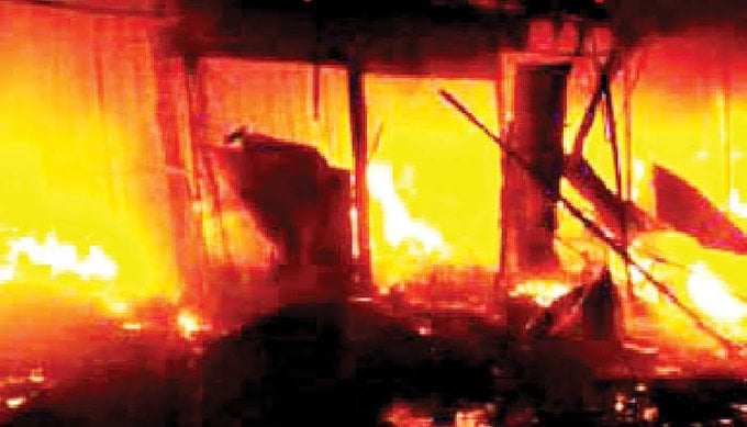 business Father sets children ablaze