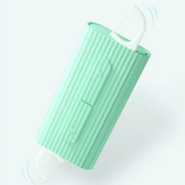 1 Set Plastic Automatic Portable Teeth Flosser Storage Box Floss Pick Dispenser Convenient Practical Great For.jpg