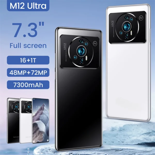 2023 New M12uitra 7 3 Inch 16 1tb Tecno Camon 19 Pro Cellphones Poco X4 P.jpg