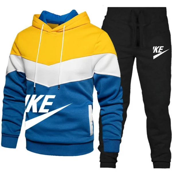 2024 New Men S Autumn Winter Sets Zipper Hoodie Pants Pieces Casual Tracksuit Male Sportswear Brand.jpg