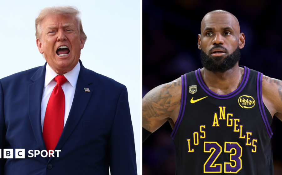 'Maybe he's a racist' - Trump critical of James