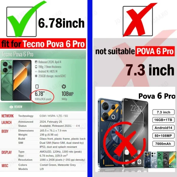 Armor Funda For Tecno Pova 6 Pro 6 78 Case Slide Camera Ring Stand Protection Cover.jpg
