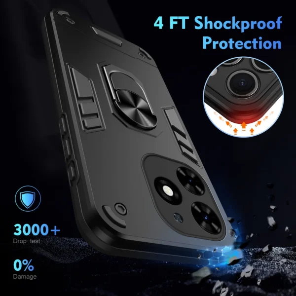 Armor Shockproof Phone Case For Infinix Smart 8 X6525 Hot 40i X6528b Metal Ring Holder Soft.jpg