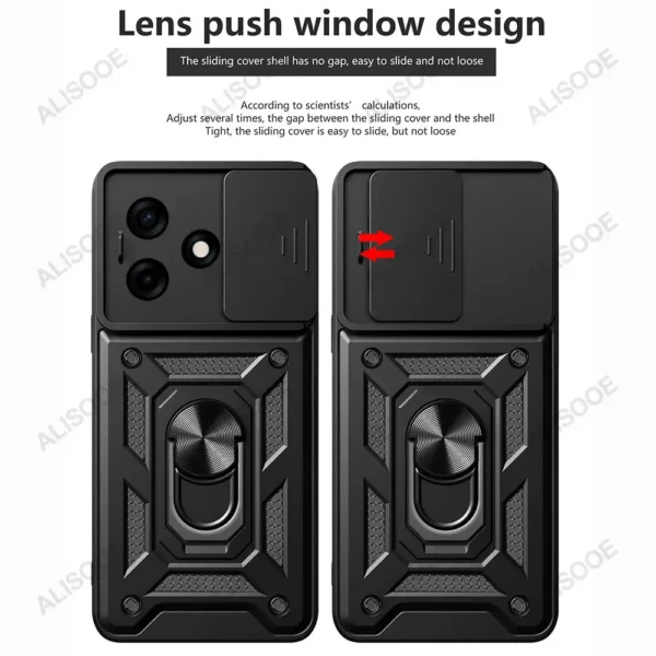 Capa For Tecno Spark 10c 10 Pro 4g Case Armor Slide Camera Lens Protect Stand Cover.jpg
