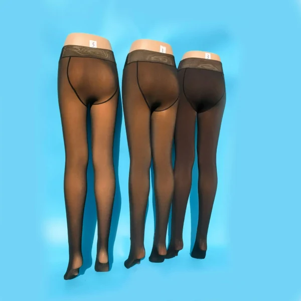 Cashmere All In One Pants To Keep Warm Thickened Pantyhose Compression Nylon Shiny Seamless Brown Color.jpg