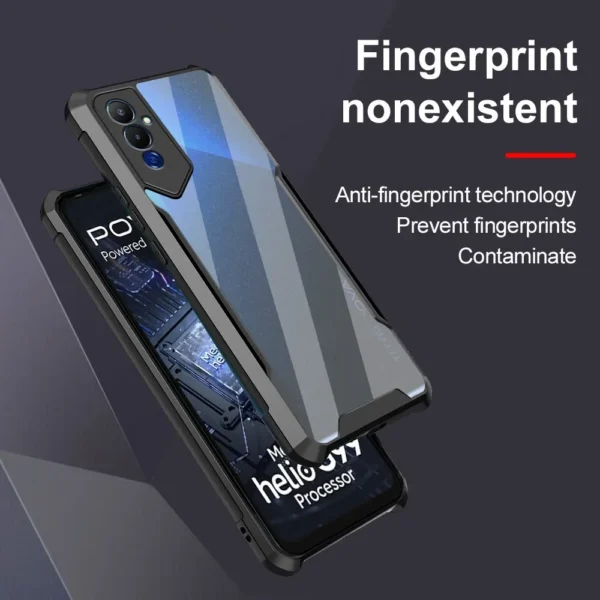 Clear Acrylic Shockproof Phone Case For Tecno Pova 4 Neo 2 4g Pova4 Neo2 2022 Camera.jpg