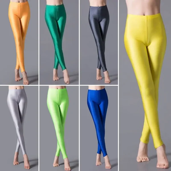 Elastic Skinny Leggings Pencil Pants Slim Trousers Women Gloss Shiny Yoga High Pant Wet Look Stockings.jpg