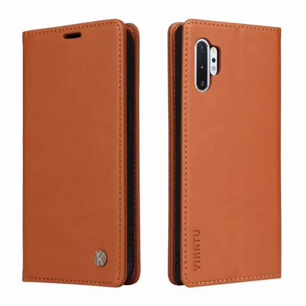For Samsung Note 10 Plus Cover Case Luxury Magnetic Attraction Flip Leather Wallet Phone Case For.jpg