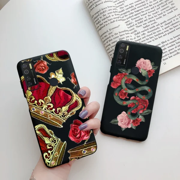 For Tecno Camon 15 Air Cd6 Case Cute Daisy Cartoon Silicone Soft Tpu Back Cover For.jpg