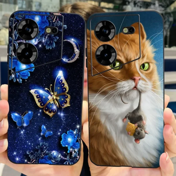 For Tecno Pova 5 Case Lh7n Cute Cat Butterfly Cover Soft Silicone Tpu Phone Case For.jpg