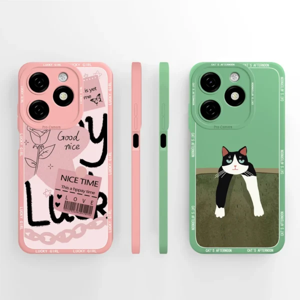 For Tecno Spark 20 20c Case Lovely Pretty Astronaut Smooth Liquid Silicon Soft Protective Phone Cover.jpg