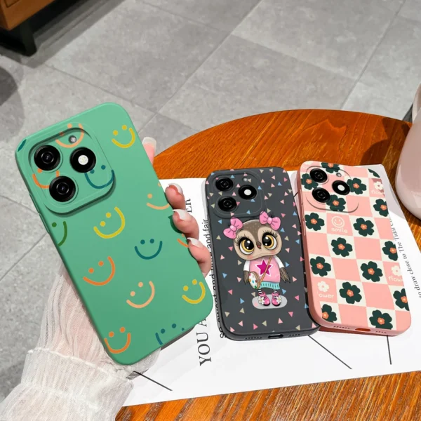 For Tecno Spark 20 20c Phone Case Butterfly Soft Liquid Silicone Camera Protection Back Cover For.jpg