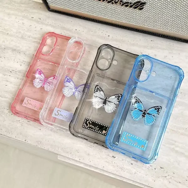 Glitter Butterfly Card Bag Holder Shockproof Phone Case For Infinix Note 30 40 Pro Plus 4g.jpg