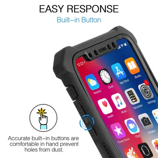 2in 1 transparent shockproof armor case for iphone 16 15 14 13 12 11 pro max 8 7 plus se 2022 xr xs max pc+tpu clear phone cases