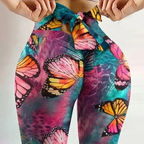 High Waist Sexy Butterfly Printed Leggings Bowknot Yoga Pants Bow Bandage Tights Women Butt Lift Exercise.jpg