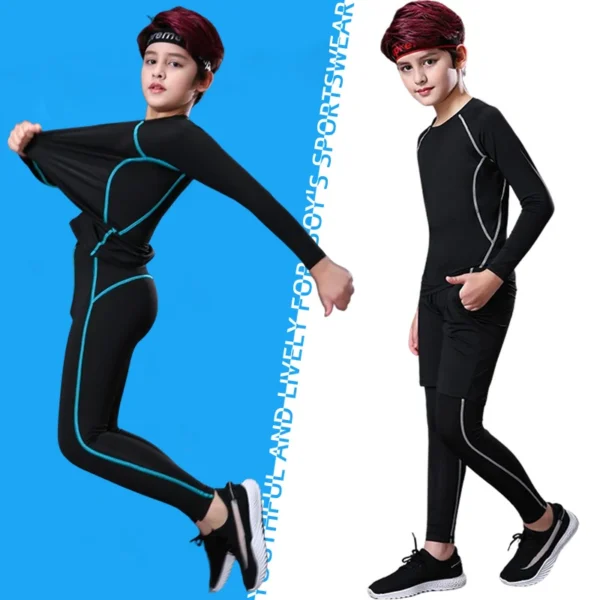 Kids Fitness Tracksuits Youth Warm Pants Tops Underwear Tight Sports Clothes For Boys Compression Running Basketball.jpg