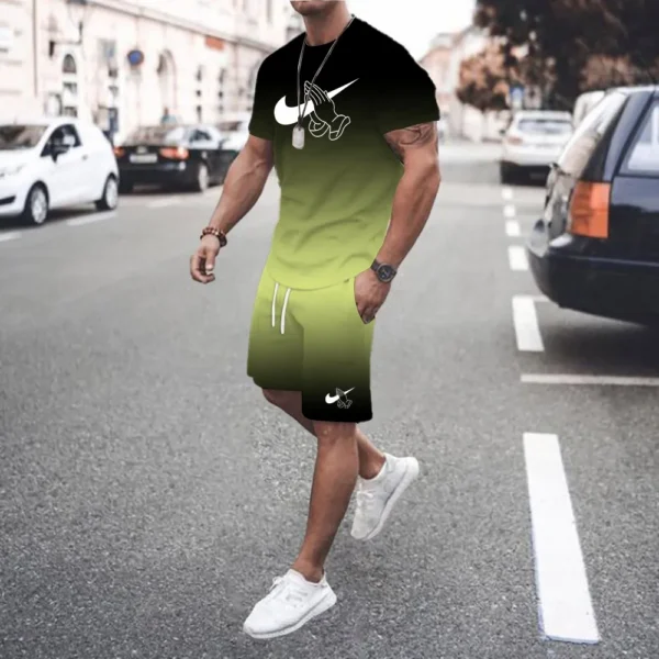 Men S 2 Piece Set 3d Men S Gradient Suit Summer Fashion Trend Style Short Sleeved.jpg