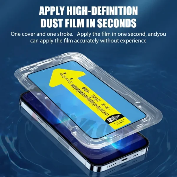50pcs quick stick screen protector for iphone 16 15 14 13 12 11 pro max xs plus hd privacy tempered glass with alignment mount