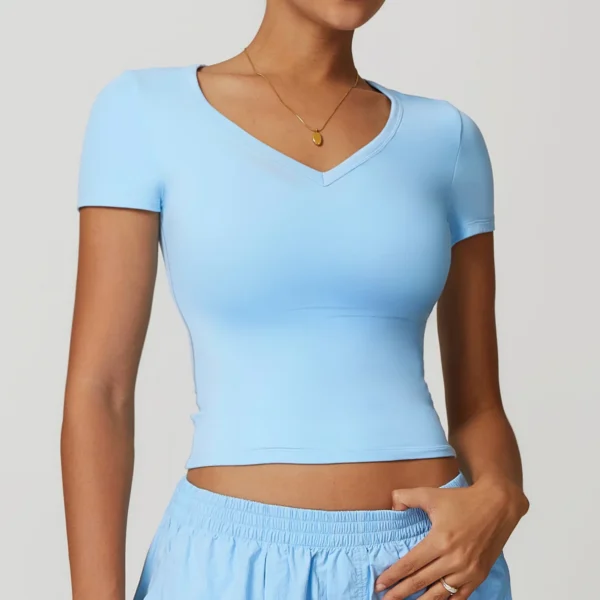 Sexy Yoga Shirts Women Top Quick Dry Running Tops Tights Push Up Workout Gym Clothes Female.jpg