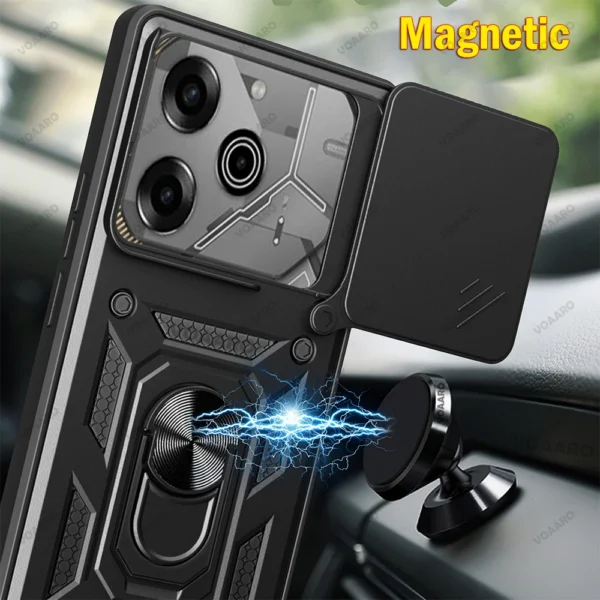 Slide Lens Armor Funda For Tecno Pova 6 Pro Case Magnetic Ring Stand Holder Cover For.jpg