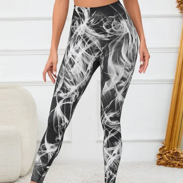 Tie Dye Seamless Leggings Women For Gym Yoga Pants Push Up Workout Sports Leggings High Waist.jpg